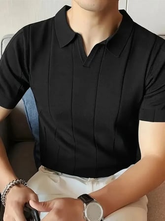 Erkek Kısa Kollu Polo Yakalı Triko Tshirt