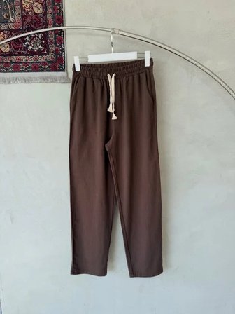 USLUCAN ALIŞVERİŞ Erkek İthal Yıkamalı Keten Pantolon