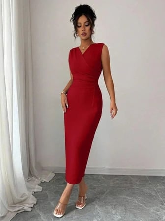 Kadın Kısa Kollu Hakim Yakalı çiçek Aksesuar Detaylı Kısa Ithal Krep Elbise