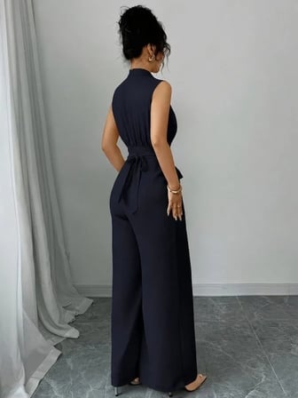 Kadın Balıkçı Yaka Kolsuz Incili Beli Kuşaklı Uzun Janjan Tulum