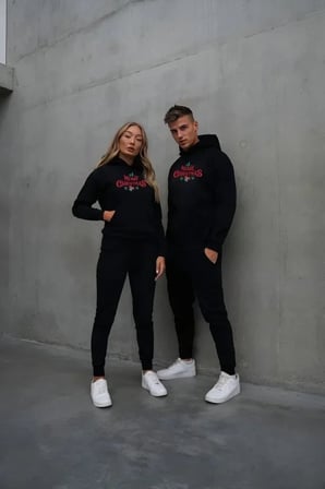 Yılbaşı Merry Christmas Baskılı Oversize Kapüşonlu Sweatshirt Hoodie - Siyah