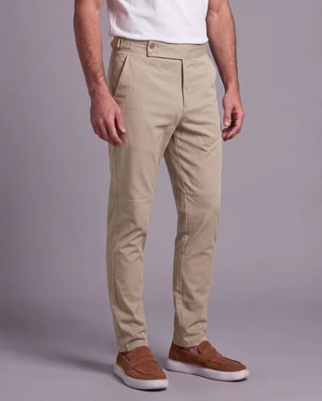 Erkek Toka Detaylı Kumaş Pantolon