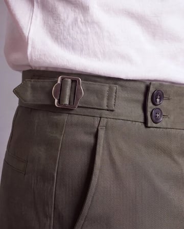 Erkek Toka Detaylı Kumaş Pantolon