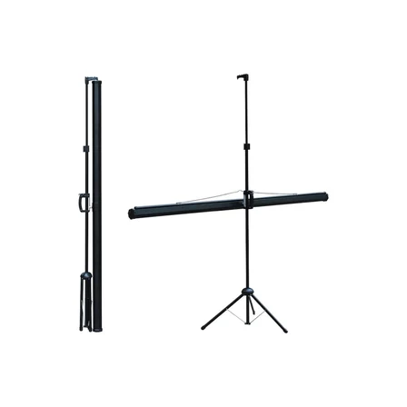 Codegen TX-20 TRIPOD PROJEKSİYON PERDESİ 200X200 (Arkası Siyah Fonlu - Taşınabilir Ayaklı Model)(1923)