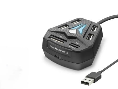 Usb Combo Hub Kart Okuyucu 8 Port Siyah A068B