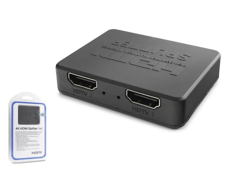 Hdmi Splitter 4K 1 In 2 Out + Usb Güç Kablosu - Siyah HDX1371
