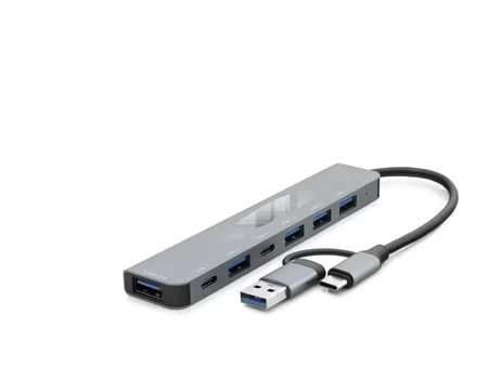 Usb Type-C 3.0 Hub 7 Port Gri HDX7827