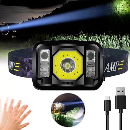 Pratik Sensörlü Sinyalli Kafa Lambası LED Güçlü Aydınlatma Yüksek Performans WT-024