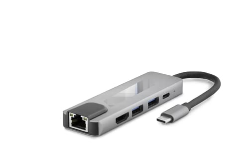 Type-C 3.0 Hub Pd Hdmı 4K 30Hz Lan 100M 5 Port 5 Gbps Gri HDX7831