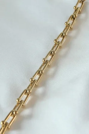 316L Çelik Gold Renk Tifany Model Kadın Bileklik - TJ-BB5101
