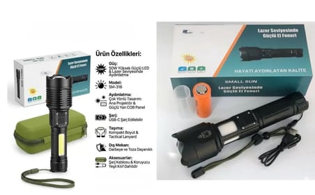 50W Led Şarjlı El Feneri SM-316