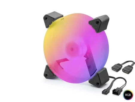 Kasa Fanı 5. Nesil Rgb 12 Cm - Siyah ND2665
