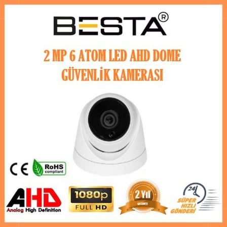2MP 1080P 2 Dış Mekan 1 İç Mekan Kameralı Ahd Güvenlik Seti