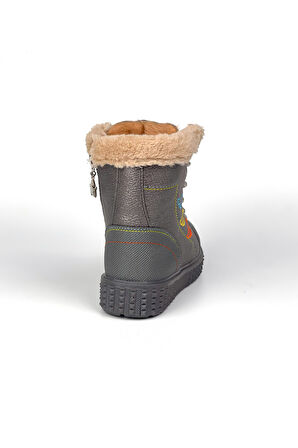 Kız Çocuk Platin İçi Kürklü Termo Taban Suya Soğuğa Dayanıklı Günlük Rahat Bot