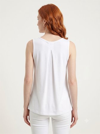 Kadın Basic Pamuklu Turuncu Askılı T-Shirt
