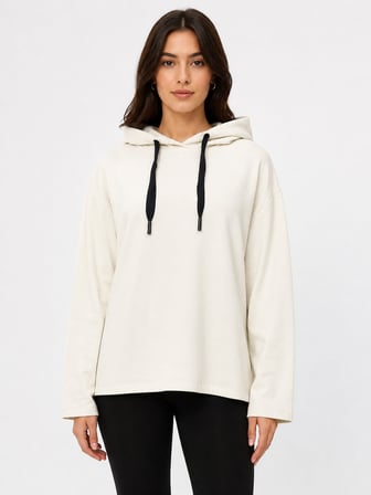 Kadın Kapüşonlu Rahat Kesim Sweatshirt