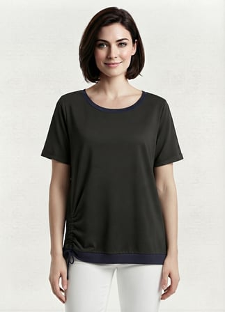 Kadın Siyah Casual Rahat T-Shirt