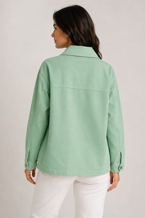 Kadın Oversize Mint Yeşili Ceket