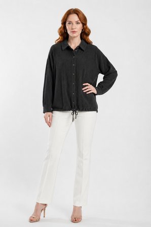 Oversize Siyah Kadın Ceket