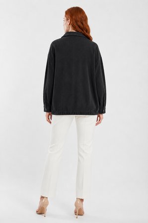 Oversize Siyah Kadın Ceket