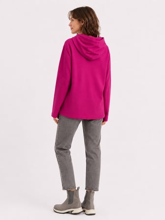Kadın Kapüşonlu Pembe Sweatshirt