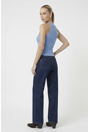 Kadın Taşlı Fitilli Halter Yaka Crop Bluz