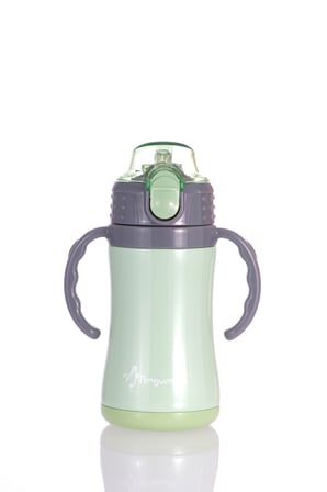 Çocuk Termosu - 280 ml | Sızdırmaz Çift Cidarlı, Vakum Yalıtımlı | Paslanmaz Çelik Pipetli Termos