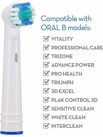 Yedek Diş Fırçası Başlığı Şarjlı Diş Fırçası Başlığı Oral-B Uyumlu