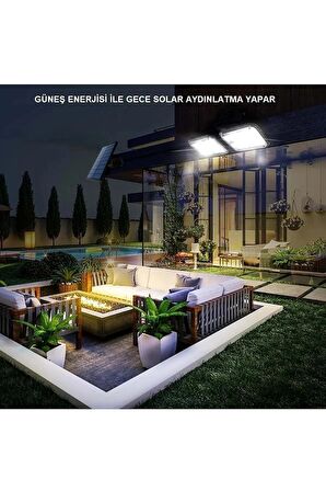 YENİLZD  120 LED Solar Lamba 20W Güneş Enerjili Aydınlatma