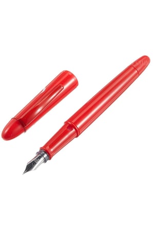 Steelpen Pearl Serisi 4500 Kırmızı Bayrak Dolma Kalem + Tükenmez Kalem Seti