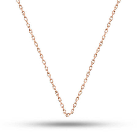 STİLLOVE Gümüş Rose 0.30 Mikron 50 Cm Forse Kadın Zincir