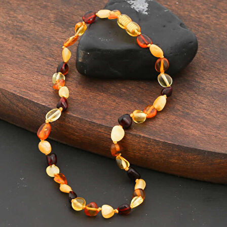 STİLLOVE Bebek Damla Kehribar Diş Kolye