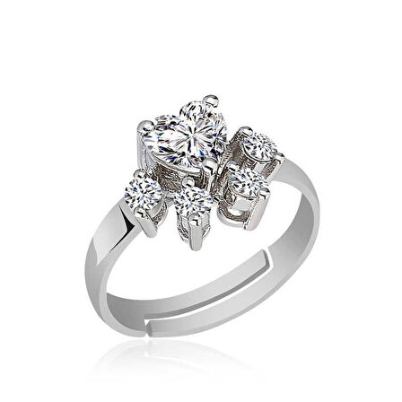 STİLLOVE Gümüş Beyaz Kedi Patisi Yüzük