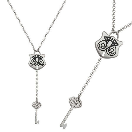 STİLLOVE Gümüş Ya Fettah Yazılı Kadın Kolye