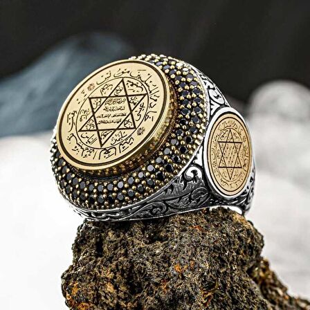 STİLLOVE Gümüş Süleyman Mührü Erkek Yüzük