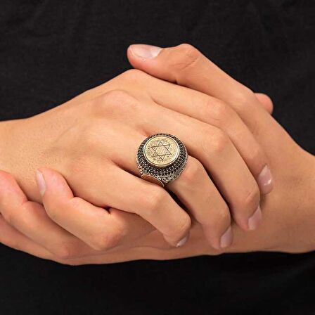 STİLLOVE Gümüş Süleyman Mührü Erkek Yüzük