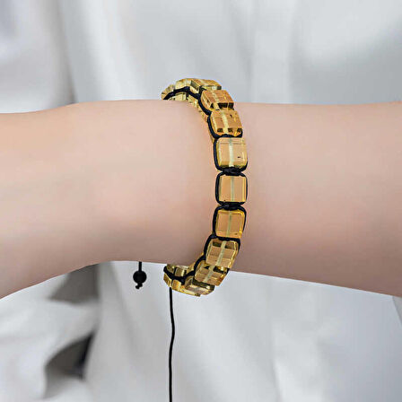 STİLLOVE Yetişkin Damla Kehribar Bileklik