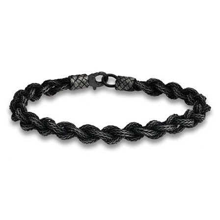 STİLLOVE Gümüş Kazaziye Örgü Bileklik