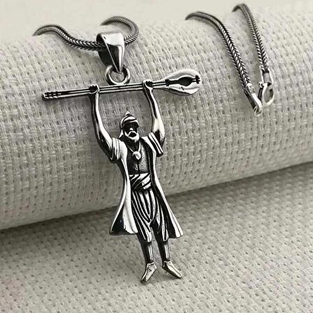 STİLLOVE Gümüş Pir Sultan Abdal Erkek Kolye