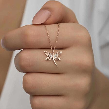 STİLLOVE Gümüş Rose Yusufçuk Kadın Kolye