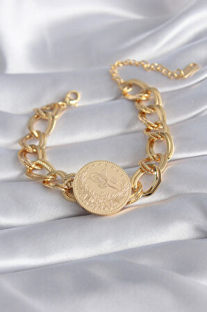 STİLLOVE 316L Çelik Gold Renk Reşat Altın Model Samanyolu Kadın Bileklik