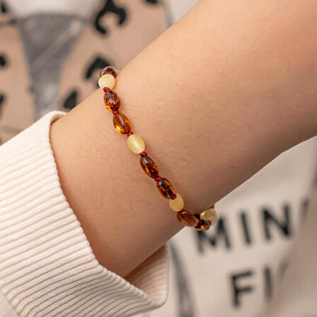 STİLLOVE Bebek Damla Kehribar Bileklik