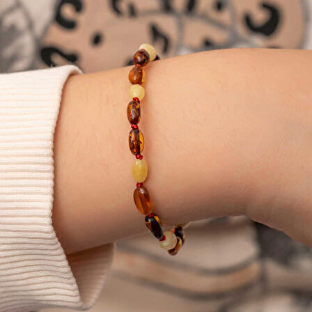 STİLLOVE Bebek Damla Kehribar Bileklik