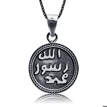 STİLLOVE Gümüş Kıtmir ve Mühr-ü Şerif Kadın Kolye