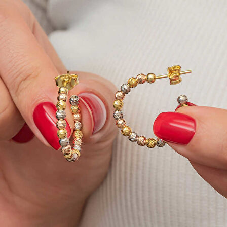 STİLLOVE Gümüş Dorika Kadın Küpe