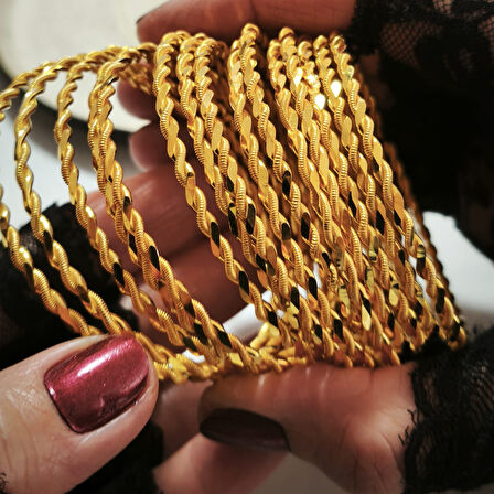 STİLLOVE Gümüş Burma Gold Bilezik