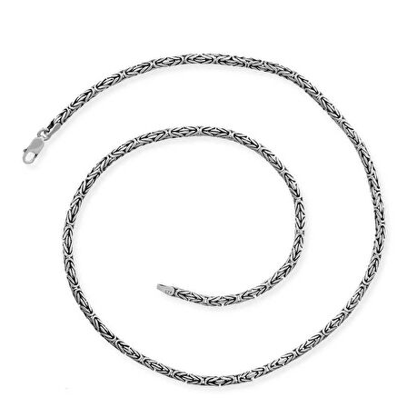Gümüş Kral Zincir - 4 mm Yuvarlak SL4617