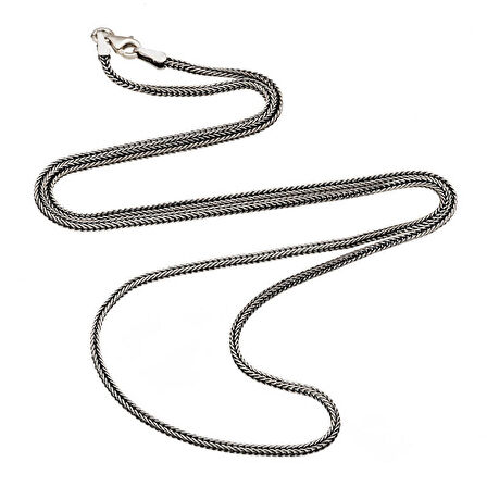 STİLLOVE ​Gümüş 2 mm Tilki Kuyruğu 60 Cm Zincir