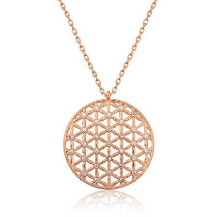 STİLLOVE ​​​Gümüş Yaşam Çiçeği Kolye