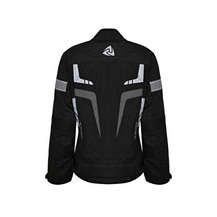 Nukrowear STEALTH PRO SİYAH-GRİ 4 Mevsim Kadın Motosiklet Montu 